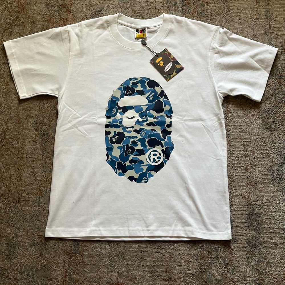 Bape Blue Ape Head Camo